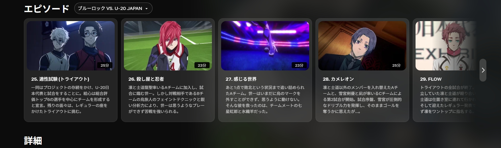 Netflix『ブルーロック VS. U-20 JAPAN』
