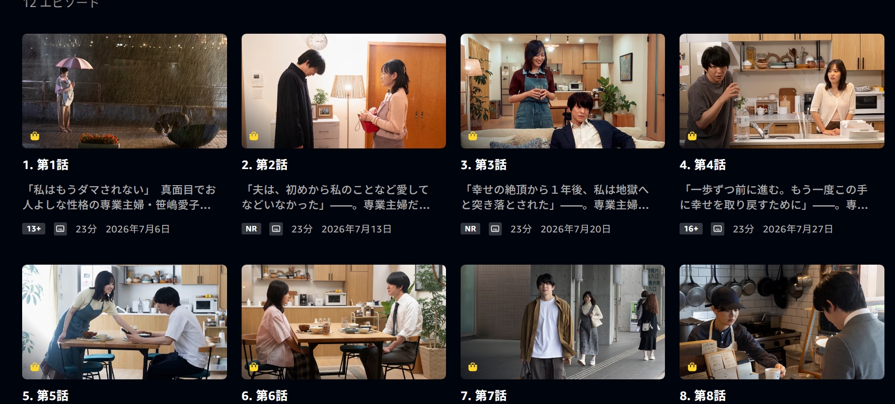 Amazonプライム『もう1度夫婦になりますか？～カモフラージュ夫婦～』