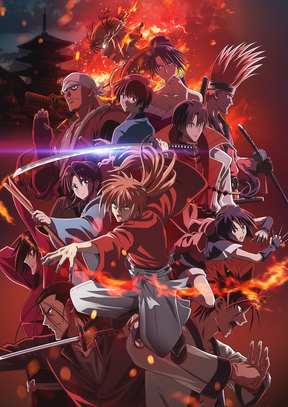 アニメ『るろうに剣心 －明治剣客浪漫譚－ 京都動乱』のキービジュアル（公式サイトより）